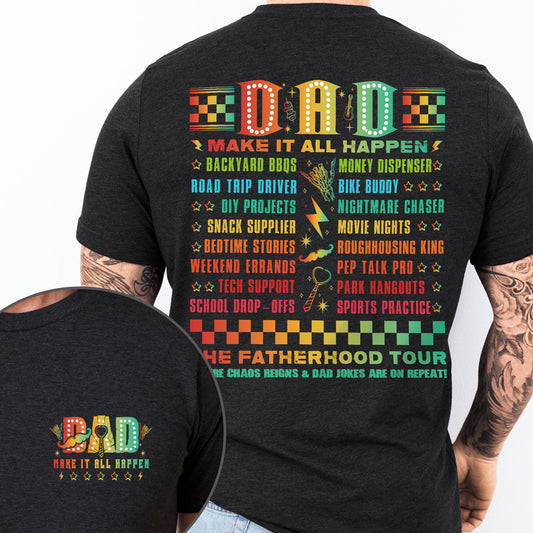 Father's Day Tee, Dad Tour Shirt, The Fatherhood Tour T-shirt Gifts For Dad HTT78HVN