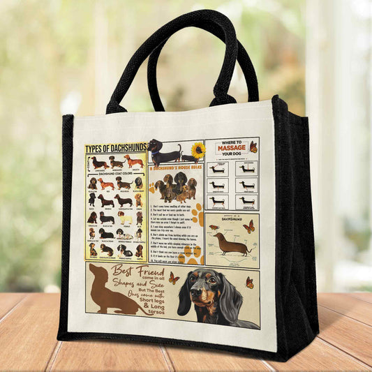 Dachshund Wiener Dog Dachshunds Knowledge Tote Bag TPT1840DNV